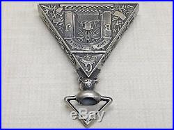 Brevet Masonic Pocket Watch 17J Levrette Schwas Loeillet FOR PARTS OR REPAIR