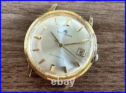 Bucherer Automatic Date Vintage Working For Parts or Repair See Description 34mm