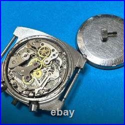 Bucherer Steel Landeron 248 Vintage Chronograph Watch For Parts/repair Project