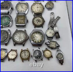 Bulk Job Lot Of Watches Vintage Manual, Automatic + Quartz 50+ Parts & Repair