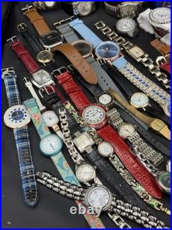 Bulk Lot of 66 Watches As-Is Parts Or Repair for Parts Only Mixed Wristwatch