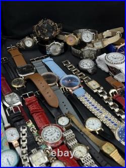 Bulk Lot of 66 Watches As-Is Parts Or Repair for Parts Only Mixed Wristwatch