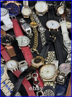 Bulk Lot of 66 Watches As-Is Parts Or Repair for Parts Only Mixed Wristwatch