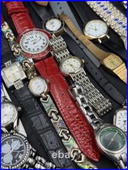 Bulk Lot of 66 Watches As-Is Parts Or Repair for Parts Only Mixed Wristwatch