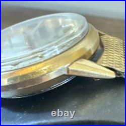 Bulova Accutron M6 1966 10k Gold Filled Wrist Watch JB Band for parts/repair