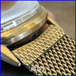 Bulova Accutron M6 1966 10k Gold Filled Wrist Watch JB Band for parts/repair