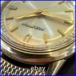 Bulova Accutron M6 1966 10k Gold Filled Wrist Watch JB Band for parts/repair
