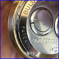Bulova Accutron M6 1966 10k Gold Filled Wrist Watch JB Band for parts/repair