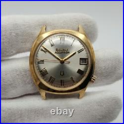 Bulova Accutron Tuning Fork 33mm Gold Plated Watch PARTS / REPAIR