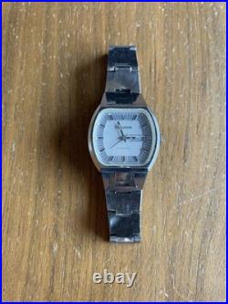 Bulova Automatic Wristwatch WithDate Vintage Watch For Parts Or Repair Not Working
