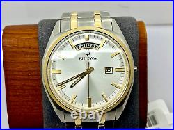 Bulova Men's Watch 98C127 Surveyor Classic Quartz 39mm No Crown FOR REPAIR PARTS