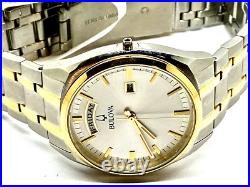 Bulova Men's Watch 98C127 Surveyor Classic Quartz 39mm No Crown FOR REPAIR PARTS
