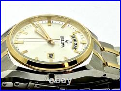Bulova Men's Watch 98C127 Surveyor Classic Quartz 39mm No Crown FOR REPAIR PARTS