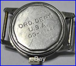 Bulova Military Wrist Watch 16 Jewels Runs For Parts/repairs #w838