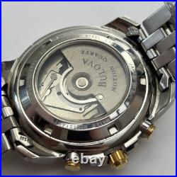 Bulova Millennia Motion Quartz Chronograph 100m Not Working For Parts/Repair