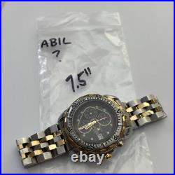 Bulova Millennia Motion Quartz Chronograph 100m Not Working For Parts/Repair