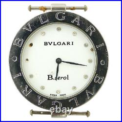 Bvlgari B. Zerol D1888 White Dial Stainless Steel 35mm Watch Head Parts/repair