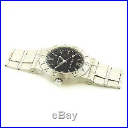 Bvlgari Lc35s Black Dial Auto Stainless Steel Mens Watch For Parts Or Repairs