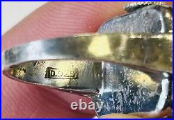 C. Bucherer Lucern Swiss Vintage. 925 Sterling 1930's Ring Watch Parts/Repair
