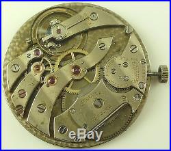 C. H. Meylan Extra-Thin High Grade Swiss Pocket Watch Movement Parts / Repair