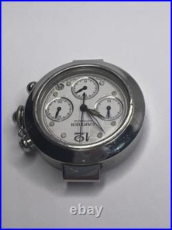 CARTIER Pasha de Cartier 2412 Automatic Chronograph Date Watch For Parts/Repair CARTIER Pasha de Cartier 2412 Automatic Chronograph Date Watch For Parts/Repair