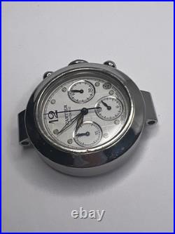 CARTIER Pasha de Cartier 2412 Automatic Chronograph Date Watch For Parts/Repair CARTIER Pasha de Cartier 2412 Automatic Chronograph Date Watch For Parts/Repair