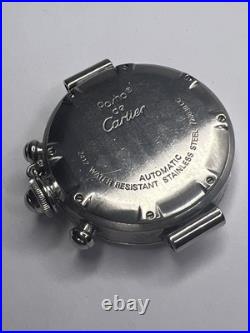 CARTIER Pasha de Cartier 2412 Automatic Chronograph Date Watch For Parts/Repair CARTIER Pasha de Cartier 2412 Automatic Chronograph Date Watch For Parts/Repair