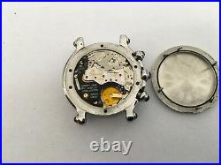 CHOPARD HAPPY SPORT 8323 quartz-chrono 7diamonds luxury watch- PARTS or REPAIR