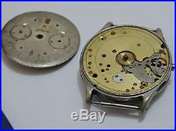 CHRONOGRAPH, DIAL OMEGA, MOVEMENT LEMANIA 15 for parts or repair
