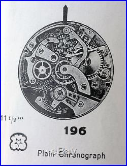Ca 1930's Small Chronograph Venus Original Dial Case for Parts or Repair ASIS