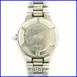 Cartier Autoscaph 2427 Textured Gray Dial Stainless Steel Watch For Parts/repair