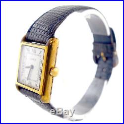 Cartier Tank Vermeil White Dial Gold Plated Quartz Ladies Watch For Parts/repair