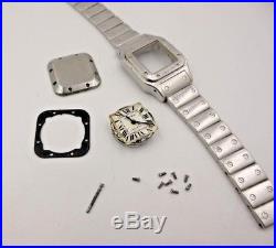 Cartier watch Santos Galbee Automatic Movement 077 For Parts or Repair Authentic