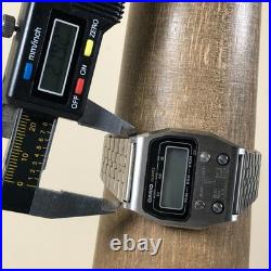 Casio Men 52QS-14 Silver Expansion Quartz Digital For Watch Parts Or Repair Only