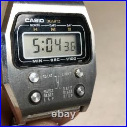 Casio Men 52QS-14 Silver Expansion Quartz Digital For Watch Parts Or Repair Only