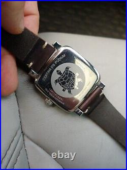 Certina 39mm DS Podium Quartz Brown Dial Men's Watch, Square, Parts or Repair