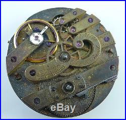 Chas. E. Jacot Pocket Watch Movement High Grade Swiss Parts / Repair