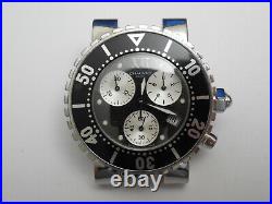 Chaumet Solid Steel Diver Bezel 36mm Quartz Chronograph Needs Parts & Repair