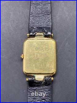 Christian Dior Men's Watch H167 Gold Square Vintage 1988 For Repair/Parts