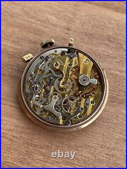 Chronograph Movement Pierce Valjoux 23 Working For Parts Repair Vintage Watch