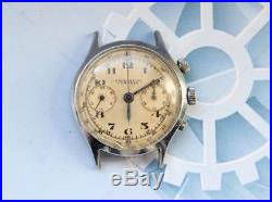 Chronometre Lemania Chronoghraph watch mechanical Swiss for parts for repair