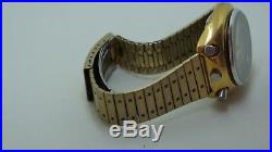 Citizen Bullhead 8110a Gold Plate Automatic Chronograph For Parts Or Repair