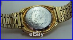 Citizen Bullhead 8110a Gold Plate Automatic Chronograph For Parts Or Repair
