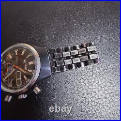 Citizen Chronograph Automatic Watch For Parts or Repair Aftermarket Band Junk