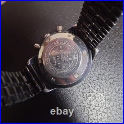 Citizen Chronograph Automatic Watch For Parts or Repair Aftermarket Band Junk