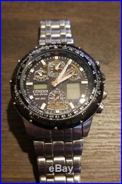 Citizen Eco-Drive JY8035-04E Skyhawk AT Radio Controlled WR200 Parts/Repair