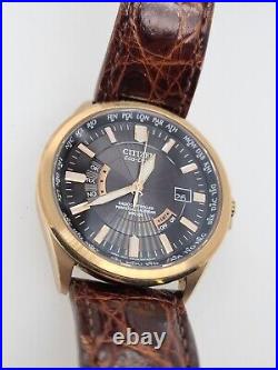 Citizen Eco-Drive Lt. Ed. Radio Controlled World Perpetual Watch for PART/REPAIR