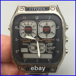 Citizen Jet Boy Watch Men Robot Face Digital Analog BROKEN FOR PARTS OR REPAIR