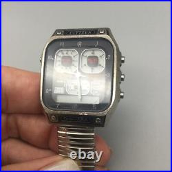 Citizen Jet Boy Watch Men Robot Face Digital Analog BROKEN FOR PARTS OR REPAIR