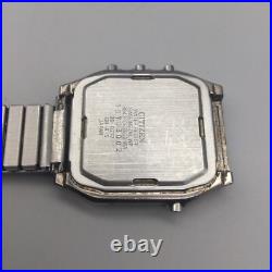 Citizen Jet Boy Watch Men Robot Face Digital Analog BROKEN FOR PARTS OR REPAIR